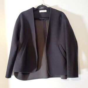 Liviana Conti Virgin Wool Open Blazer/Jacket Pockets Quiet Luxury Size 42